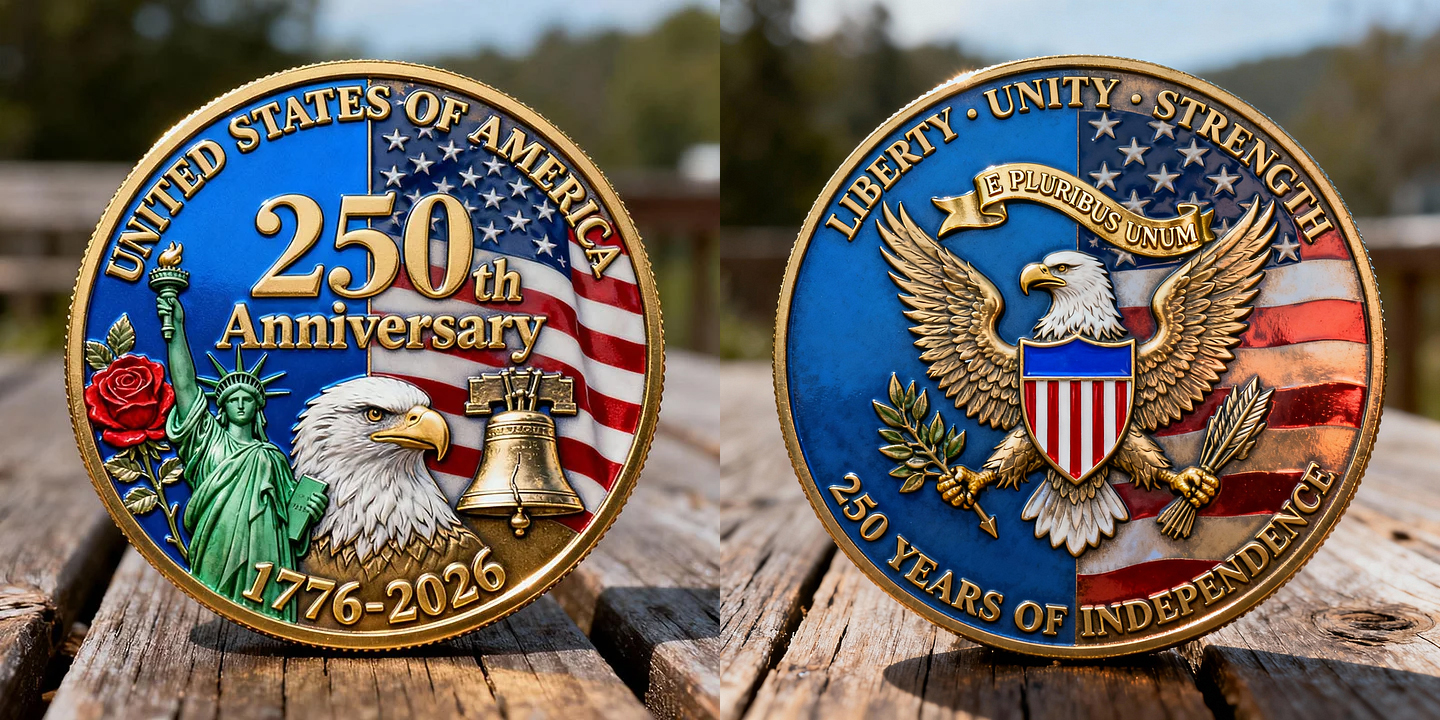 250th Anniversary Independence Commemorative Coin