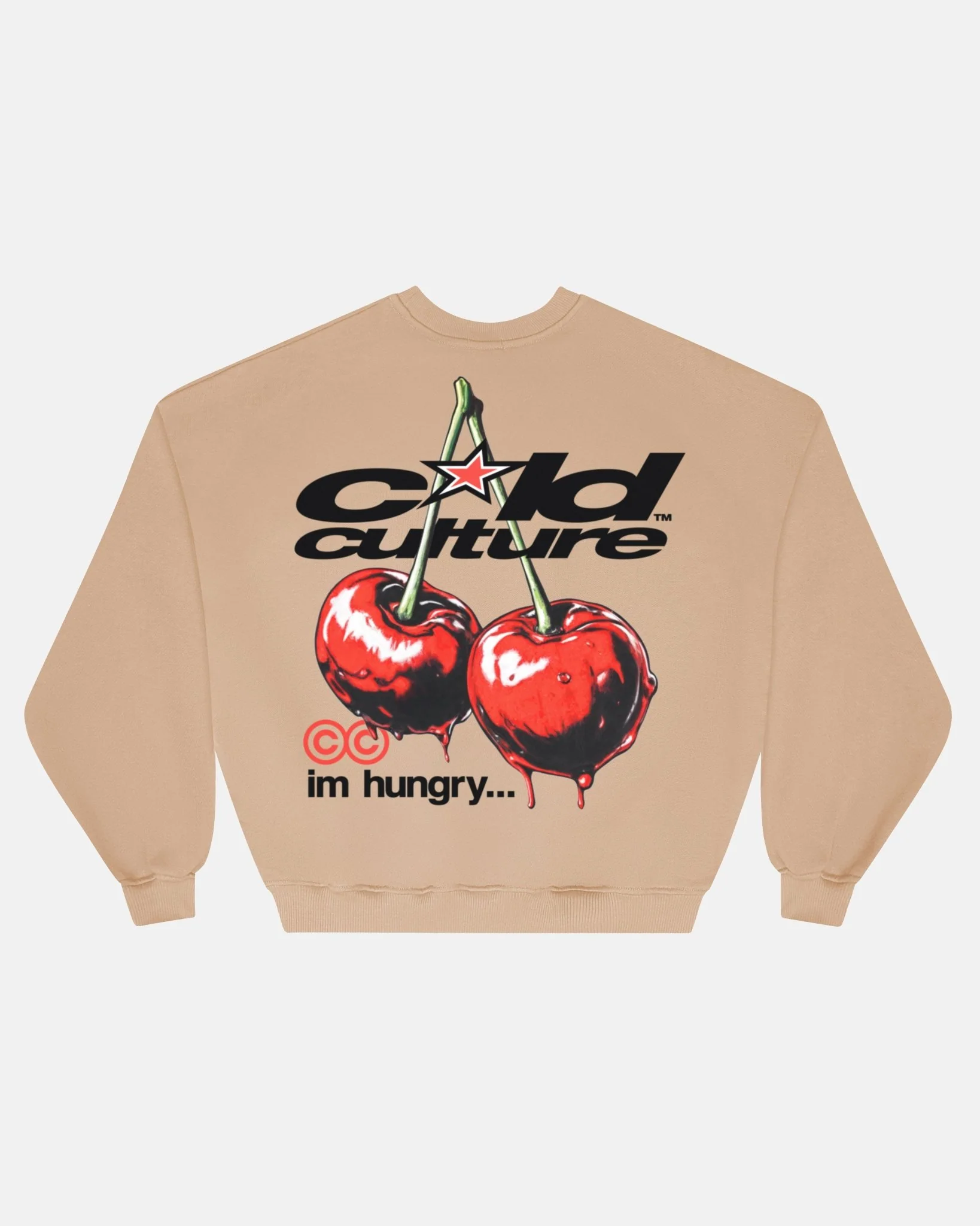 CHERRY CREWNECK BEIGE