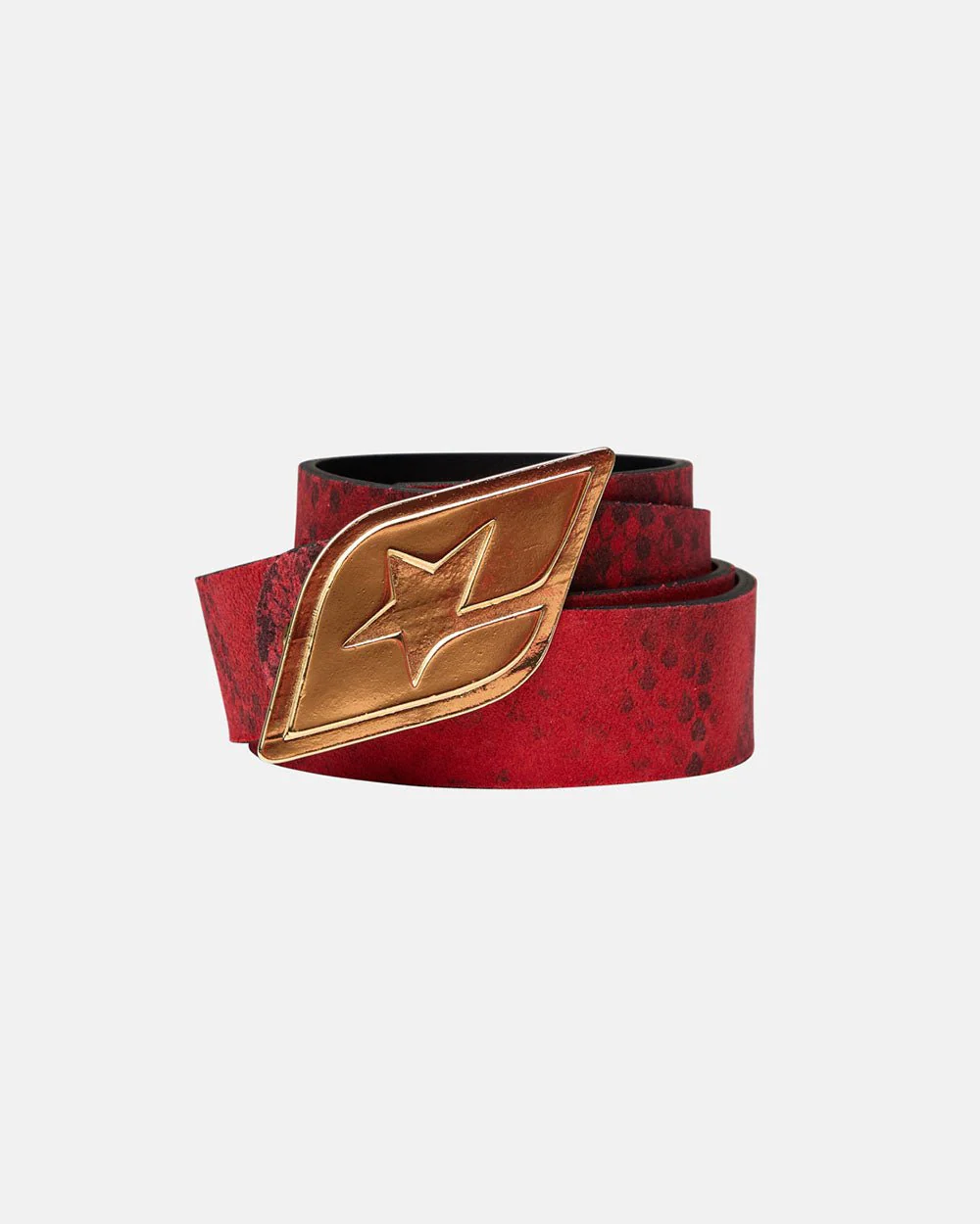 ORIGINAL LEATHER BELT RED SNAKE