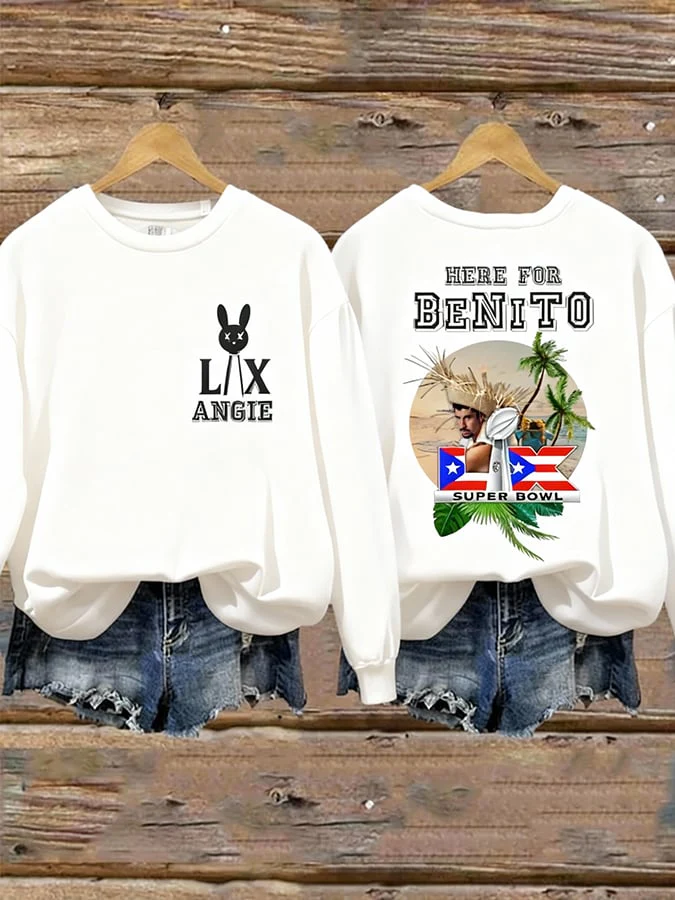 Women's Puerto Rico Print Sweatshirt