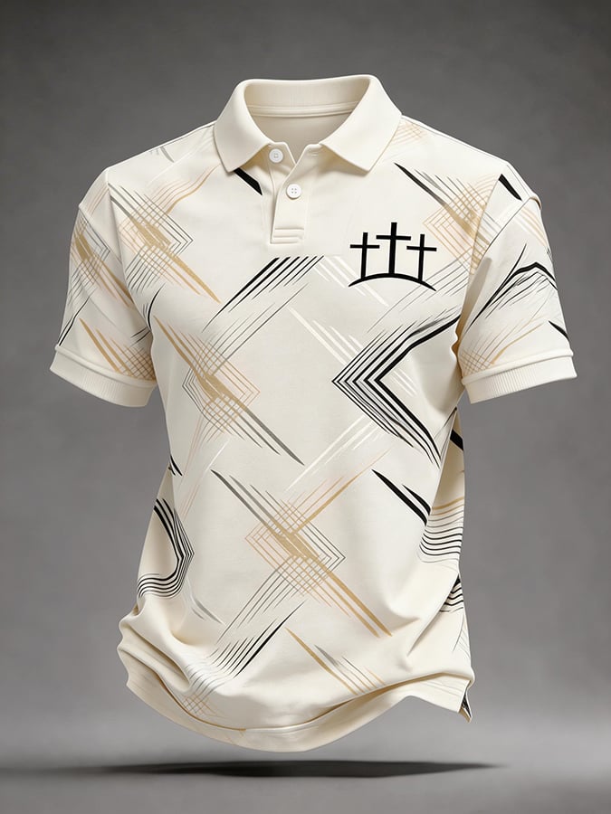 Men's Faith Print Polo Shirt