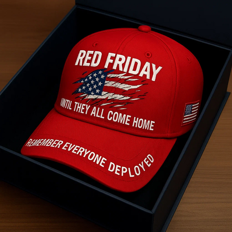 Red Friday Art Print Hat