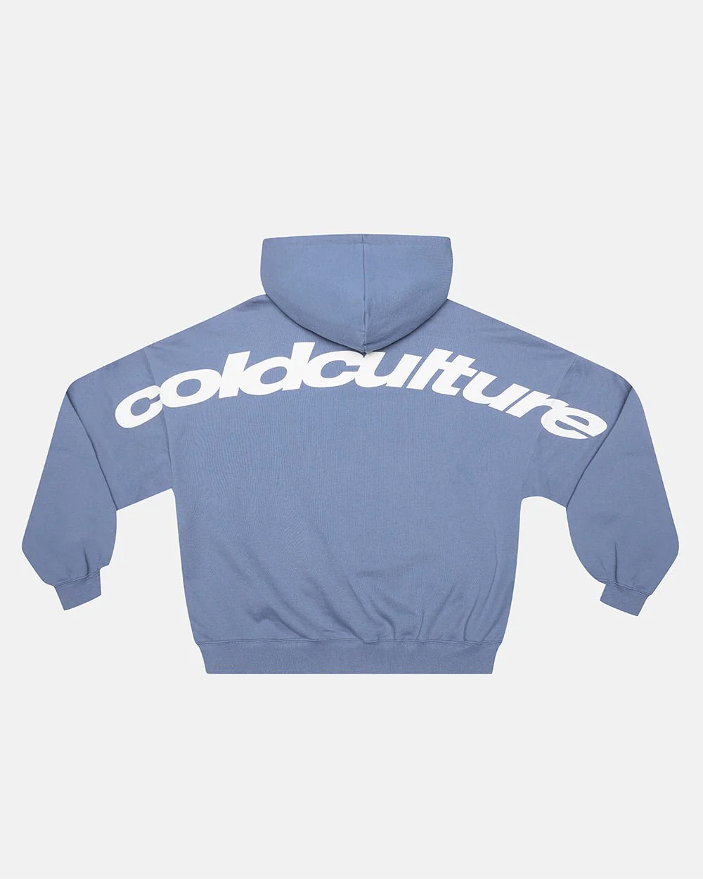 CURVED HOODIE LIGHT BLUE