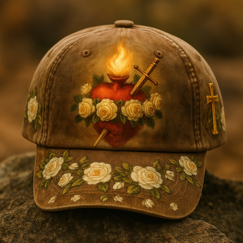 Sacred Heart Art Casual Hat
