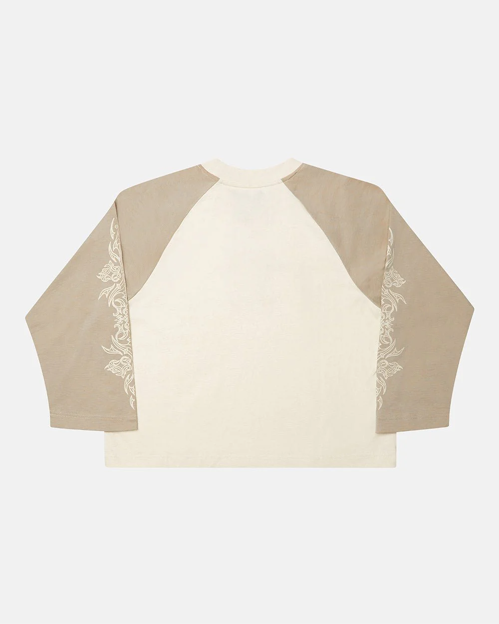 TRIBAL LONGSLEEVE GREY & OFF WHITE