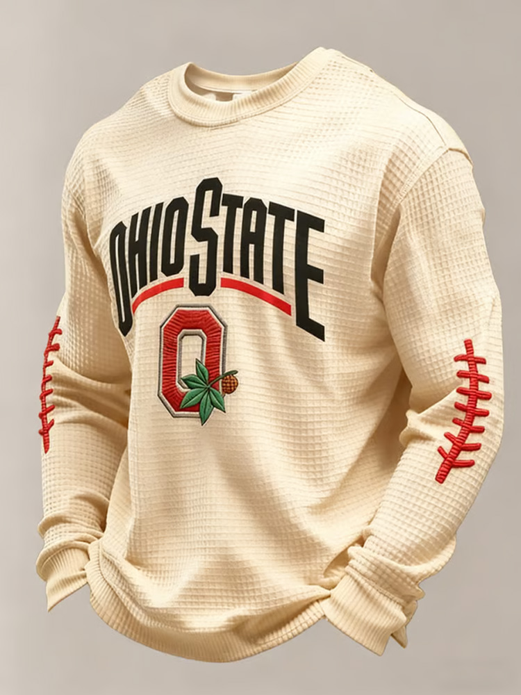 Men's Casual Rugby Print T-shirt  ACE