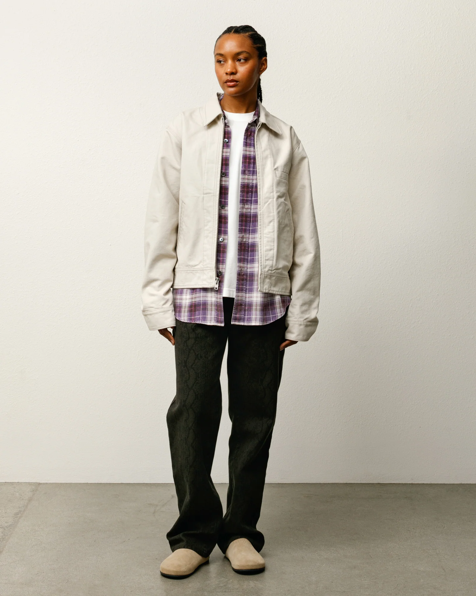 WORK JACKET COLLARED