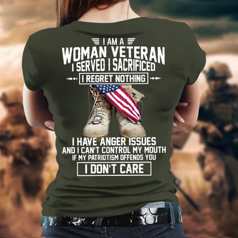 Women's Veteran Print T-Shirt