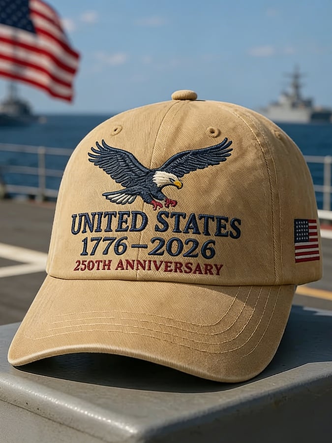 United States 250th Anniversary Print Baseball Cap