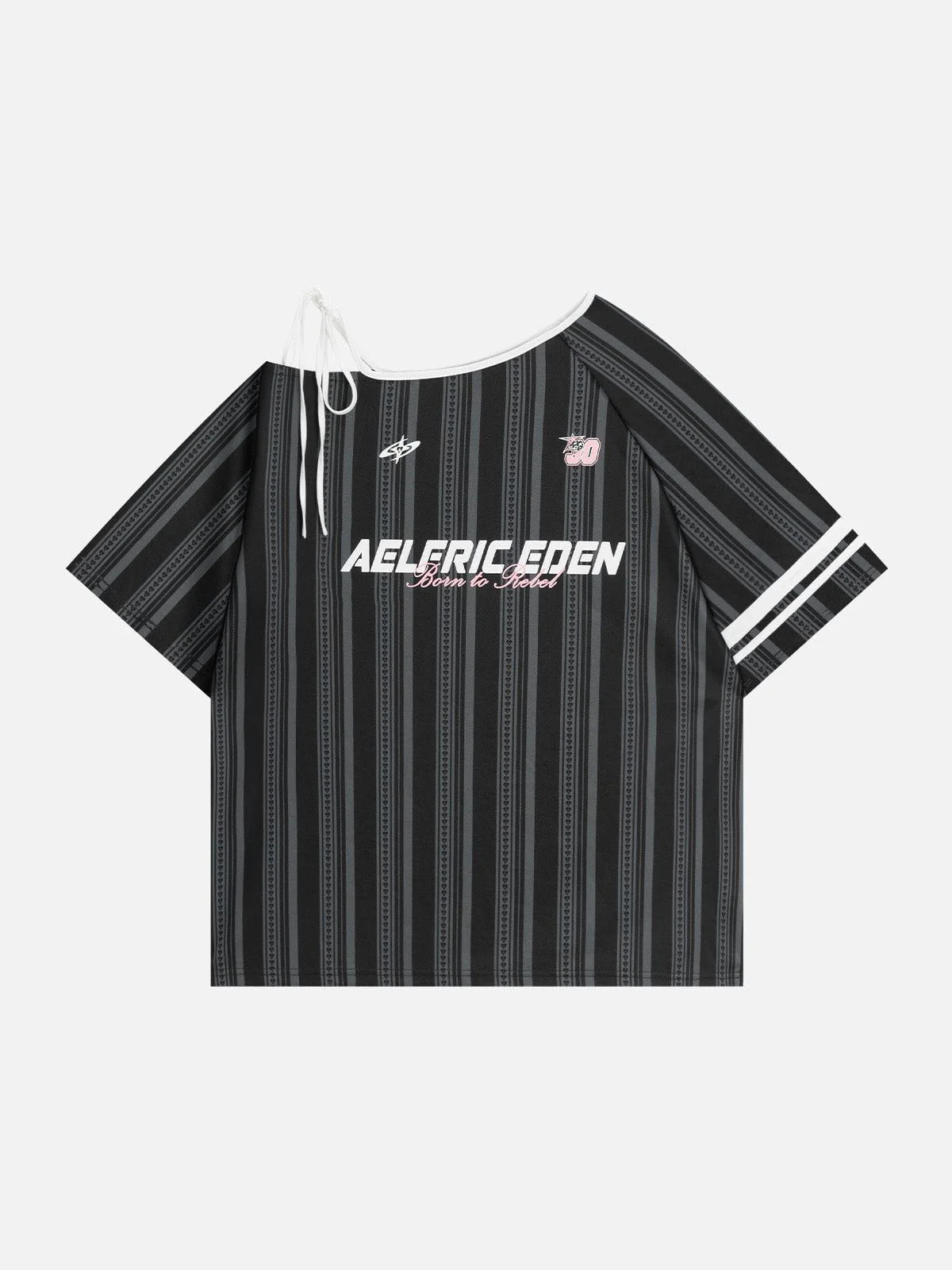 Aelfric Eden Stripe Off-The-Shoulder Tee