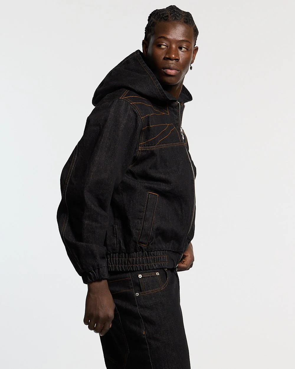 TOP BOY JACKET BLACK DENIM