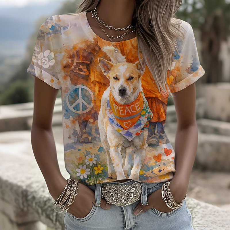 Women's Walk For Peace Art Print T-shirt