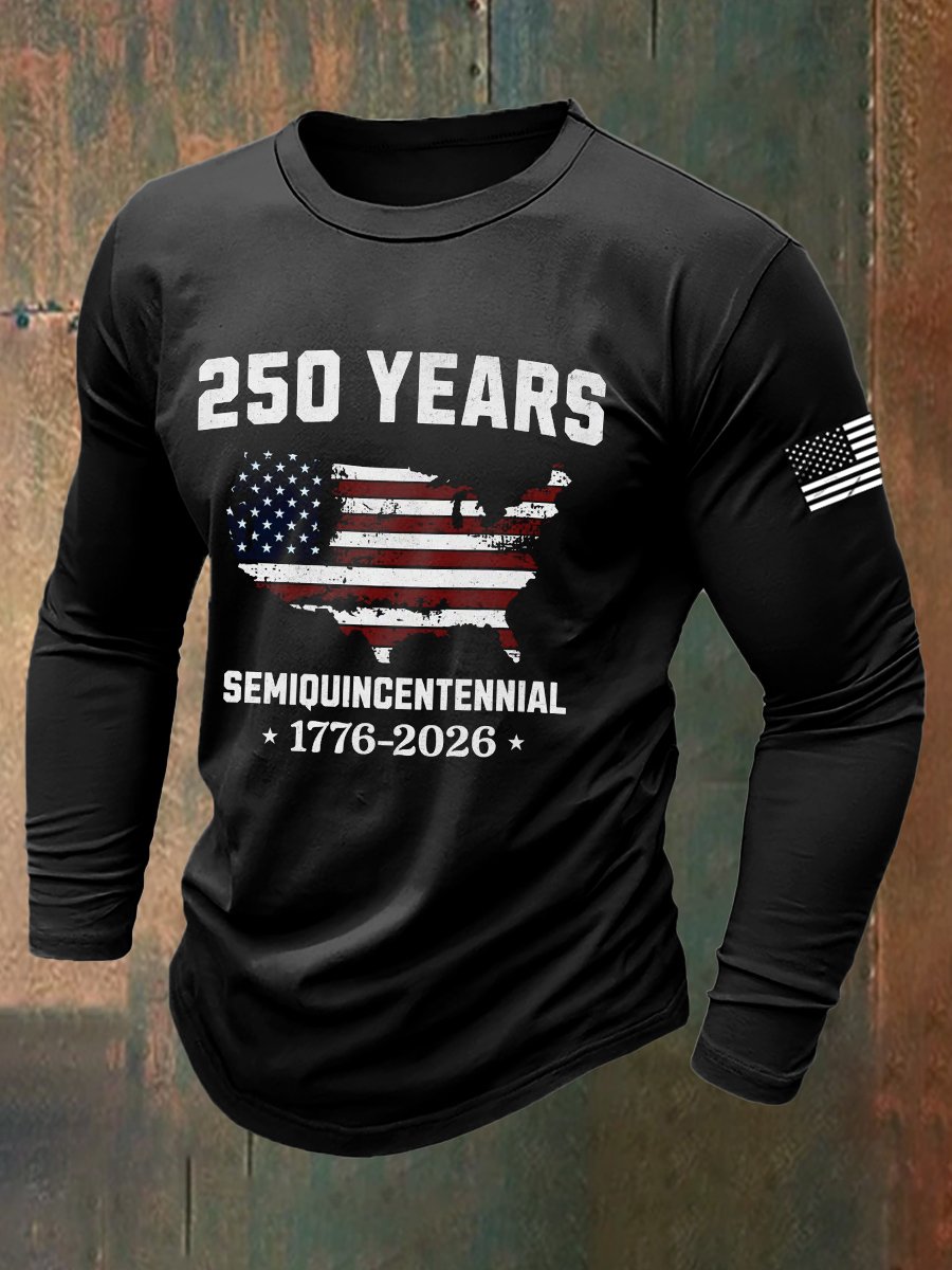 Men's Vintage Army 250th Anniversary Long-Sleeve T-Shirt