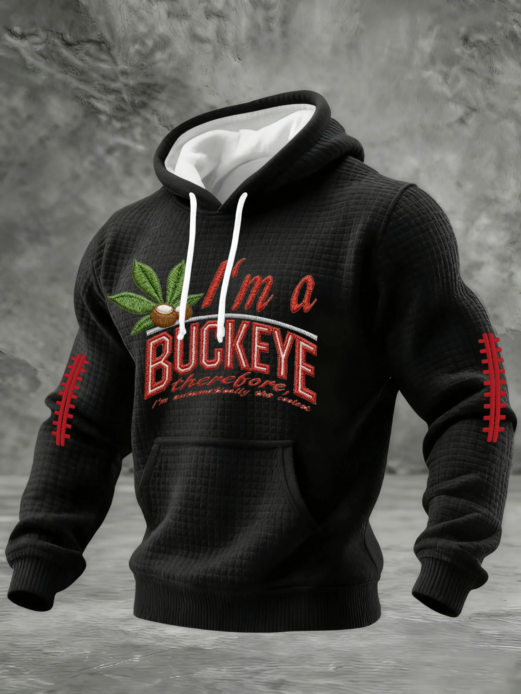 Men's Casual Rugby Print Sweatshirt