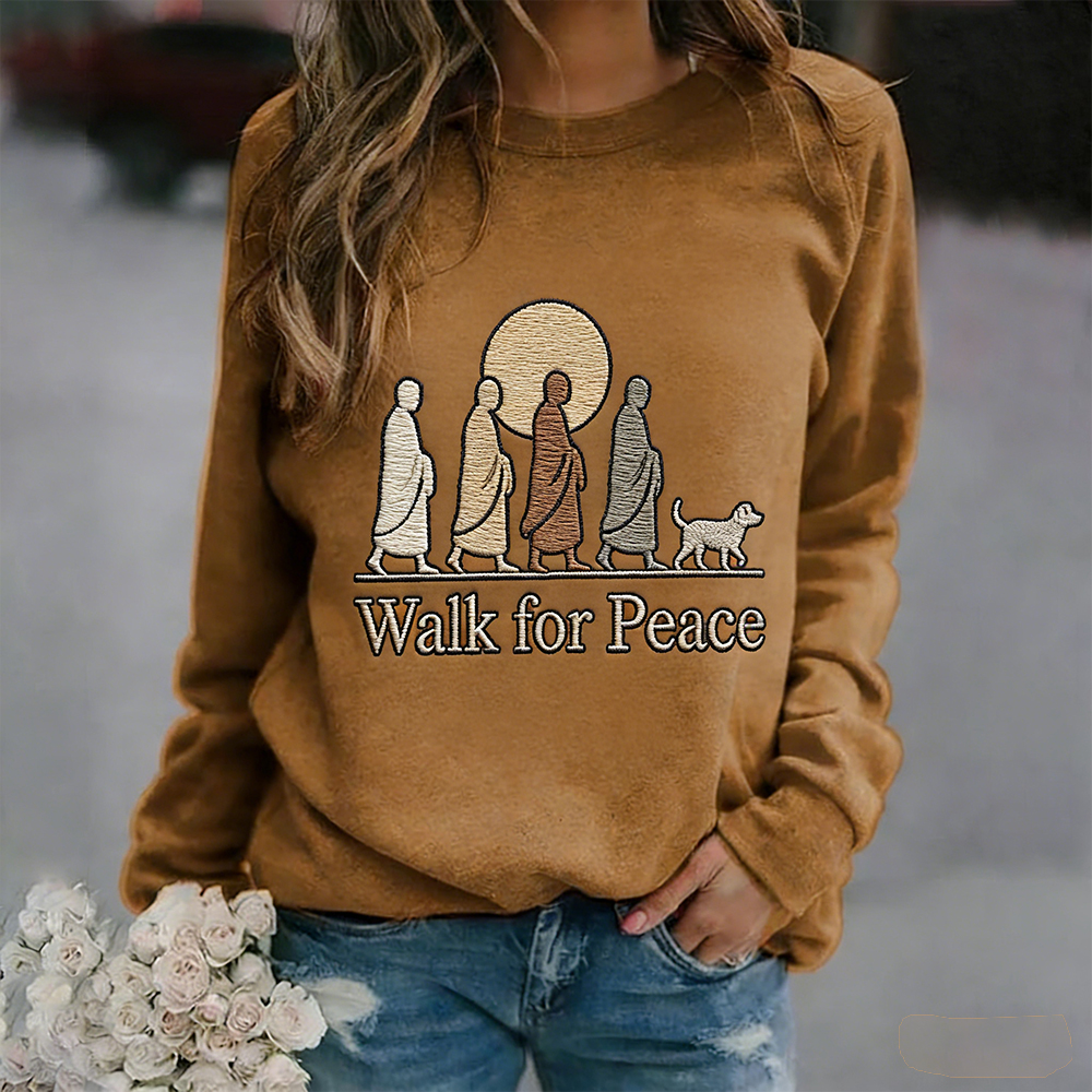 Women's Walk For Peace Art Print Sweatshirt