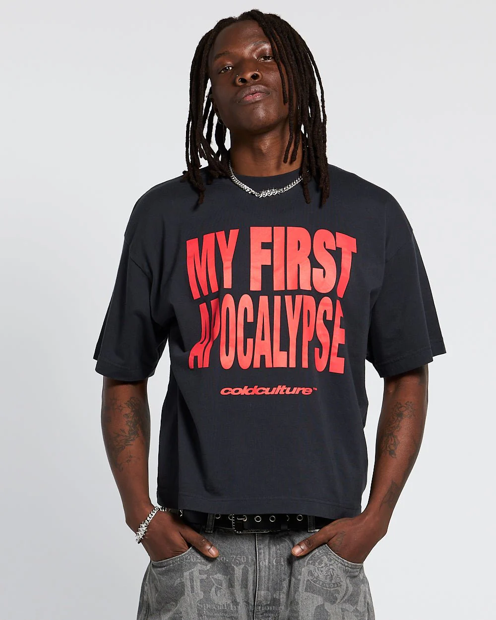 APOCALYPSE TEAM TEE GREY & RED