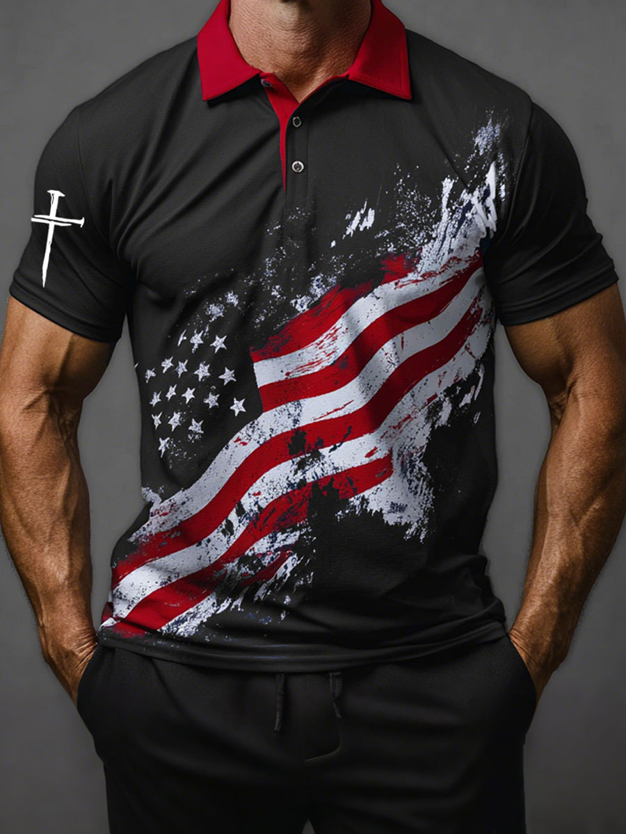 Men's Flag Faith Tops