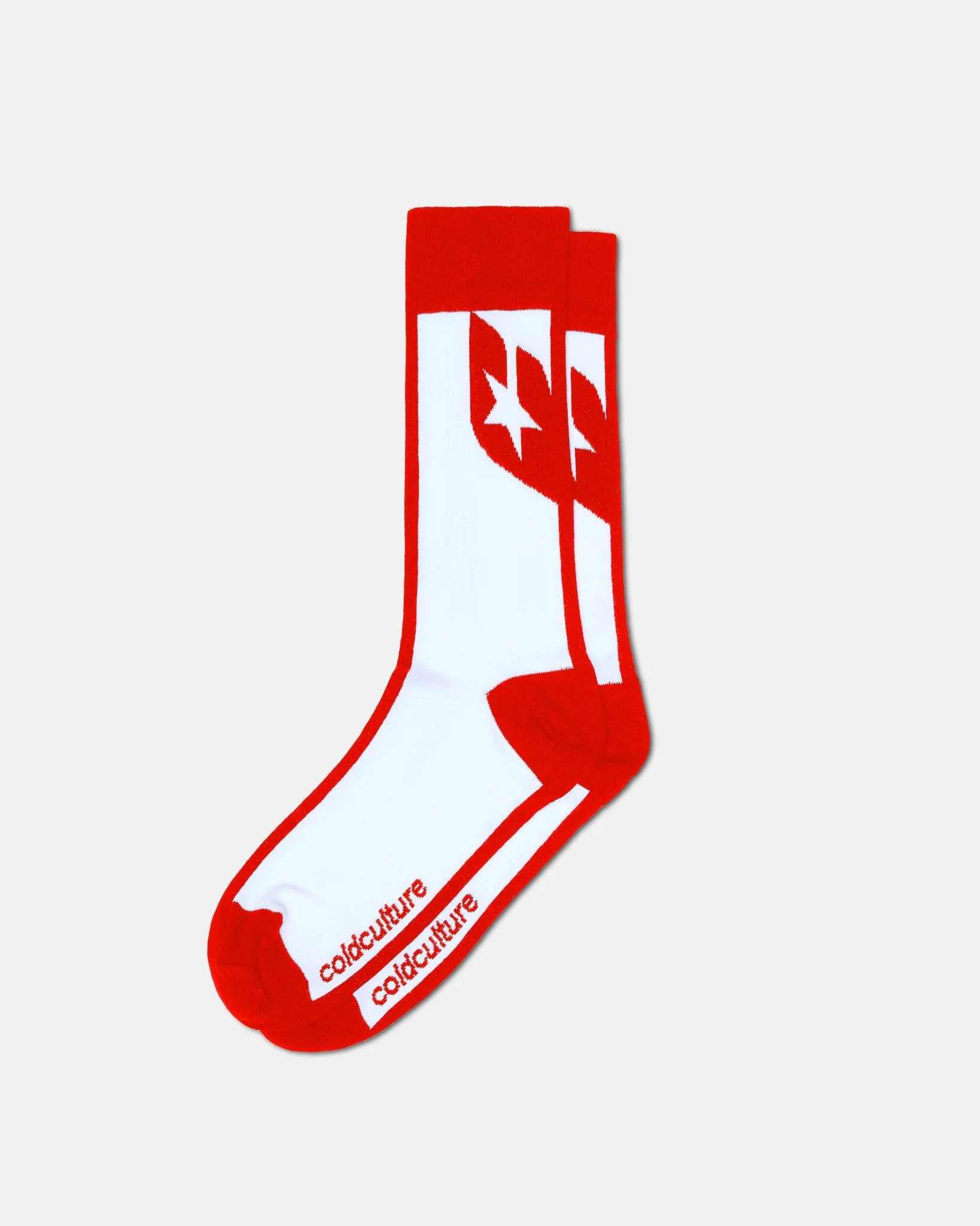SILHOUETTE SOCKS VIVID RED/ WHITE