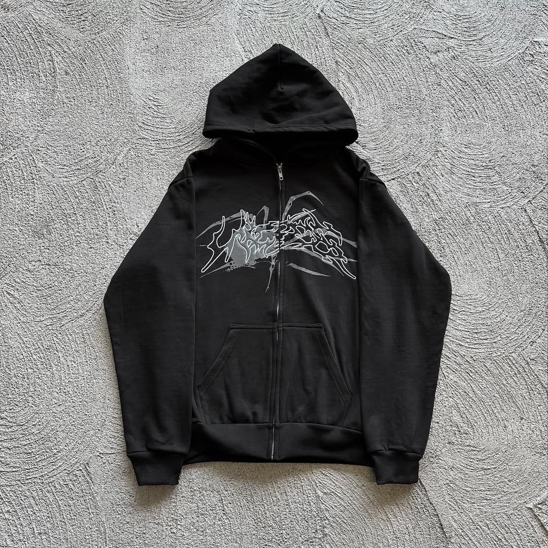 Men's Spider Street Casual print hoodie