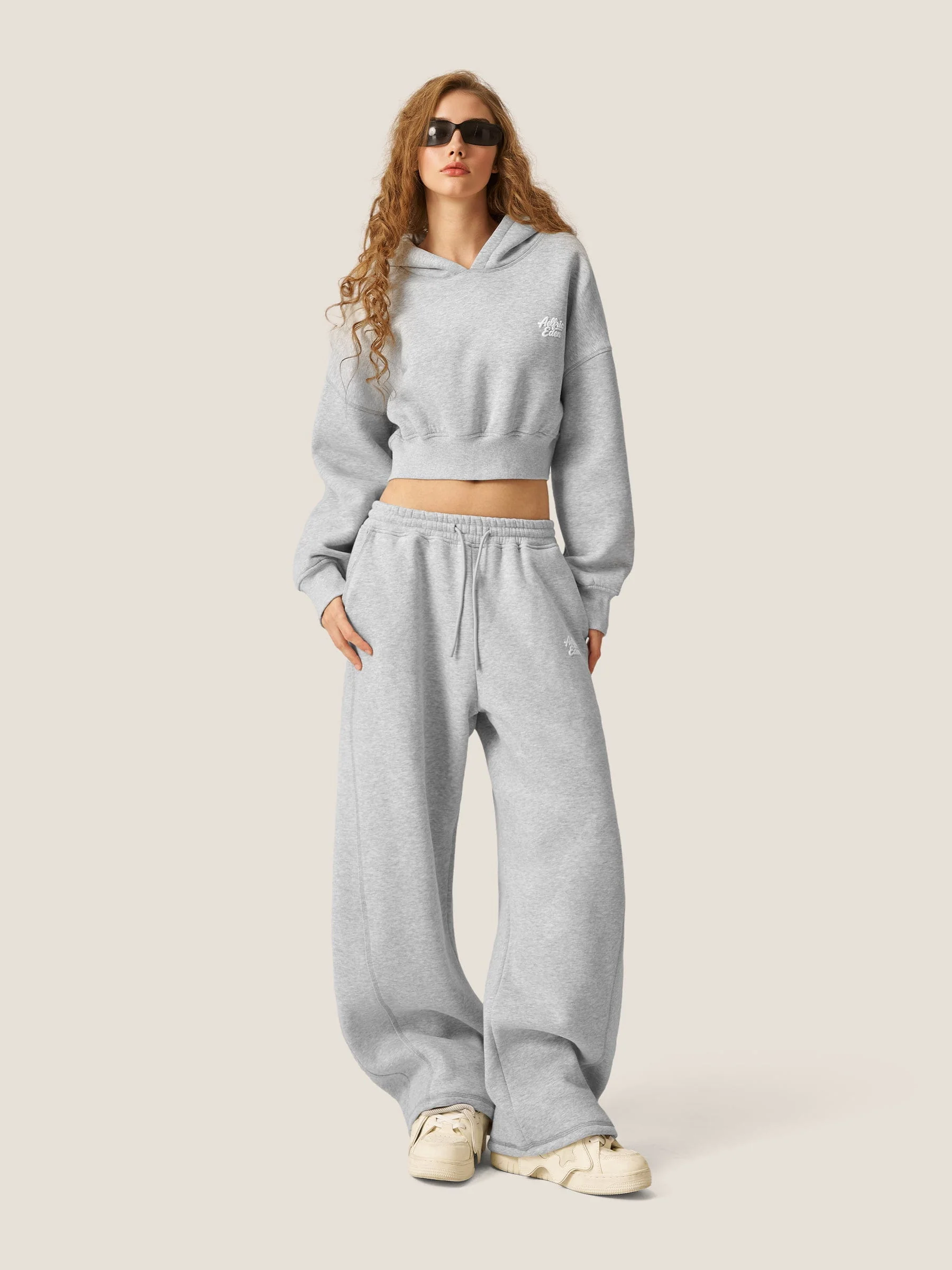 Soufflé Cropped Cloud Hoodie Set