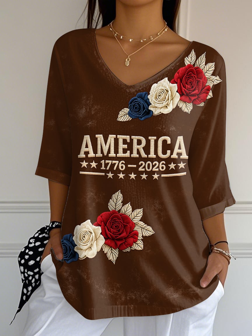 Women's American 250th Anniversary Five-Sleeve Top