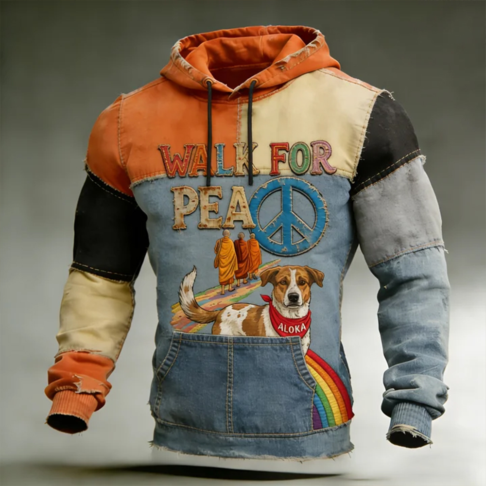 Embroidery And Pacifism Men's Hoodie