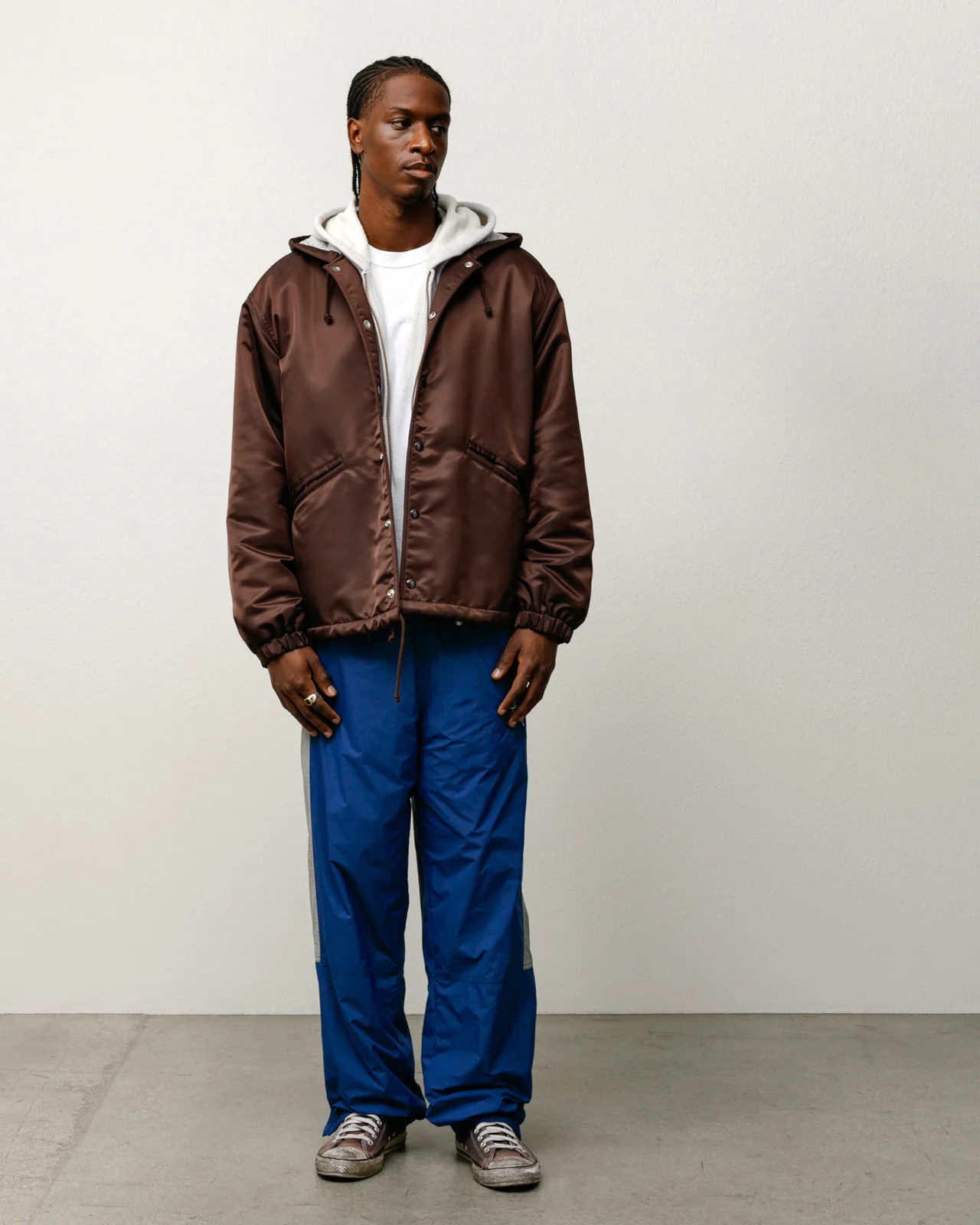 HOODED COACHES JACKET