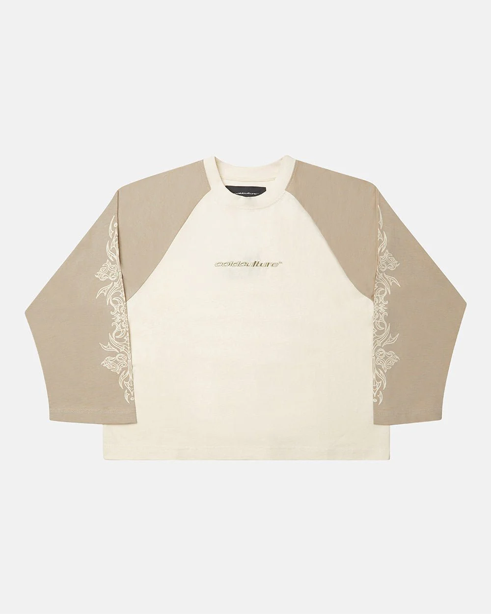 TRIBAL LONGSLEEVE GREY & OFF WHITE