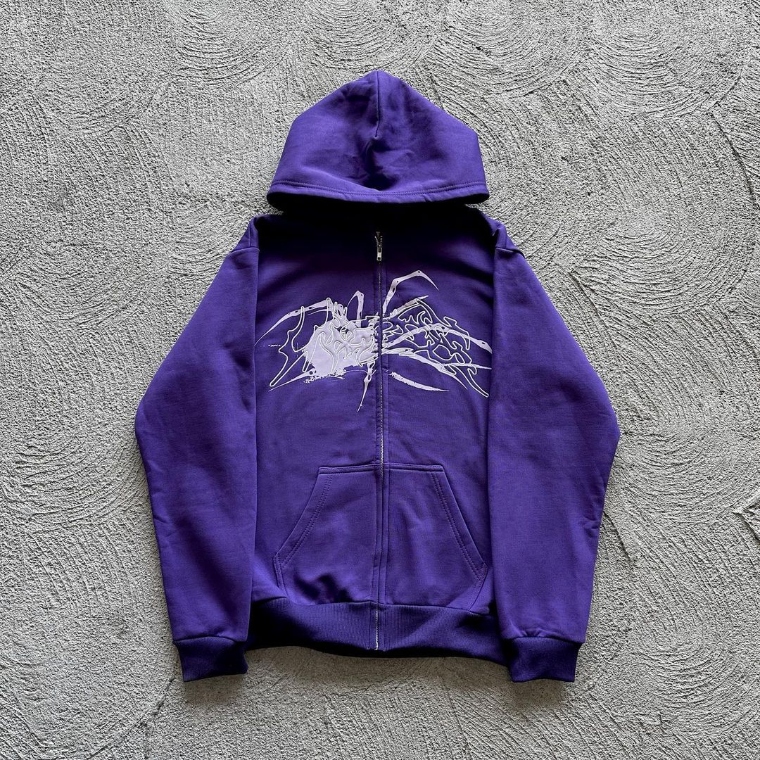Men's Spider Street Casual print hoodie
