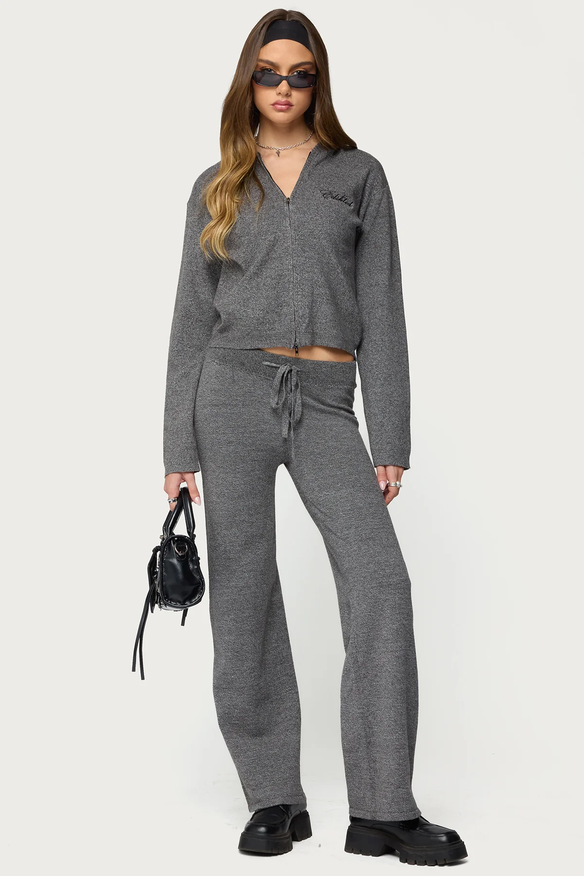 Ayah Knit Zip Up Hoodie