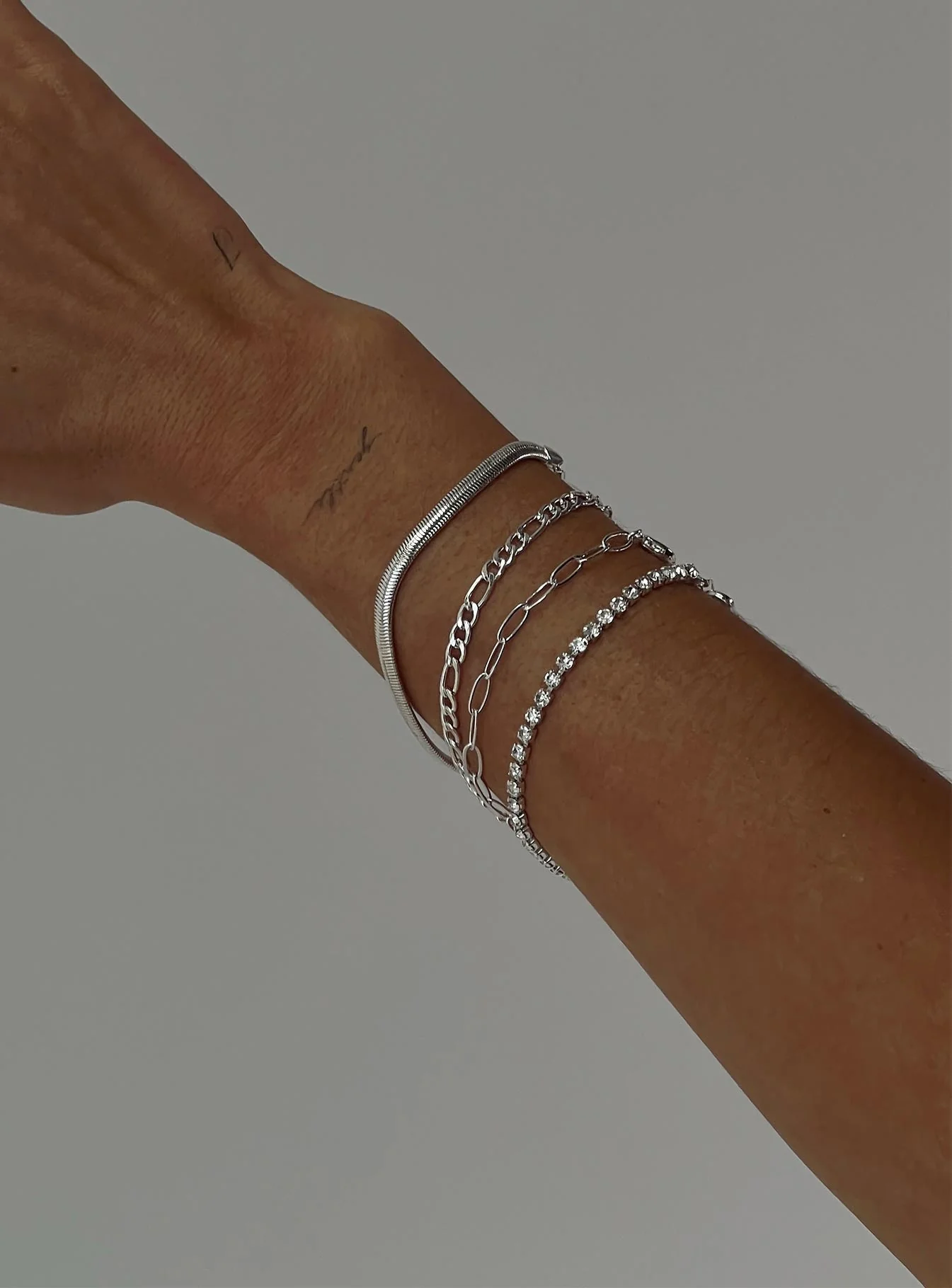 Esmerie Bracelet Set Silver