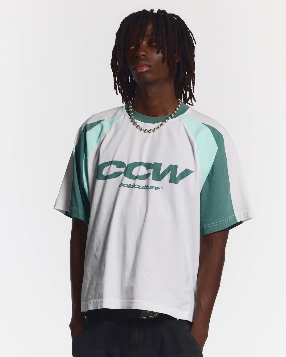 AIRBORNE TEE WHITE AND GREEN