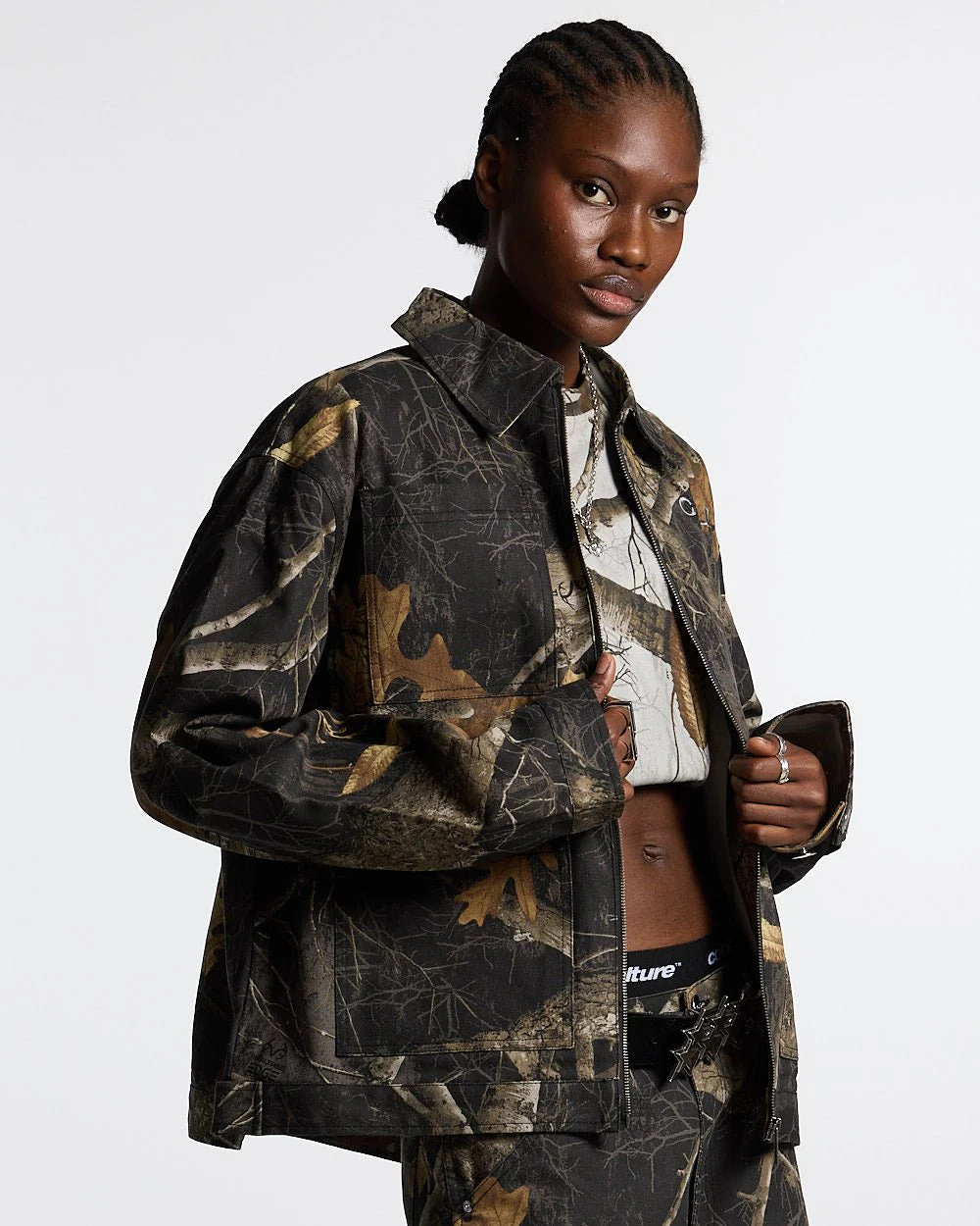 WORK ZIP JACKET REALTREE BLACK