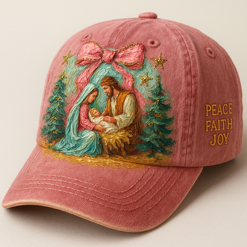 Peace Faith Joy Print Hat