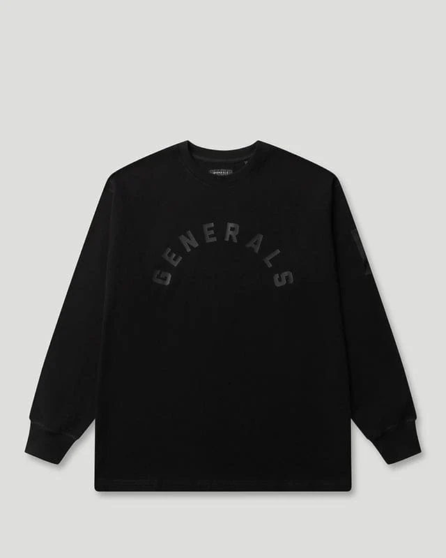 Generals Classic Fit Longsleeve T-Shirt Jet Black