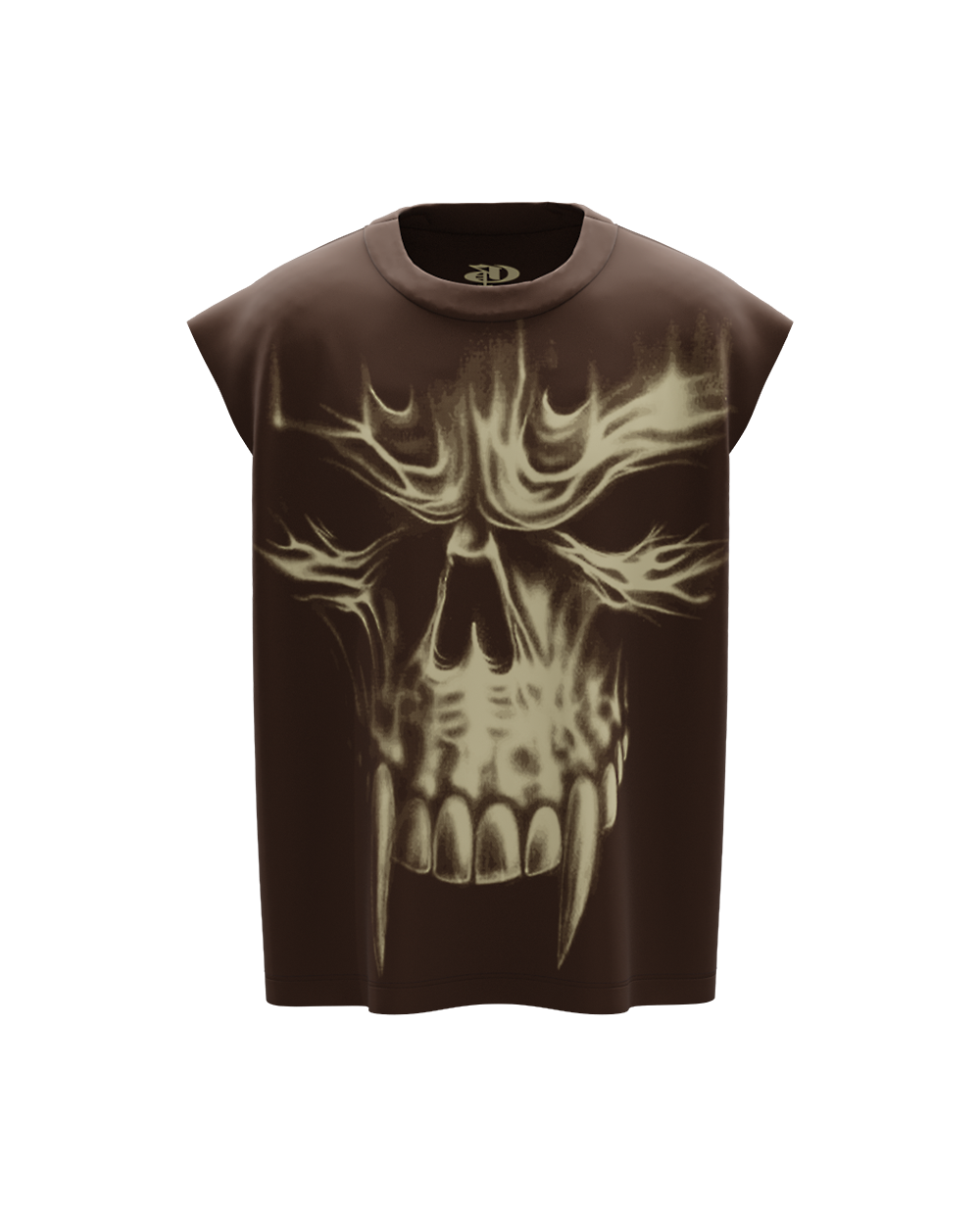 Punisher Brown Unisex Boxy Vest