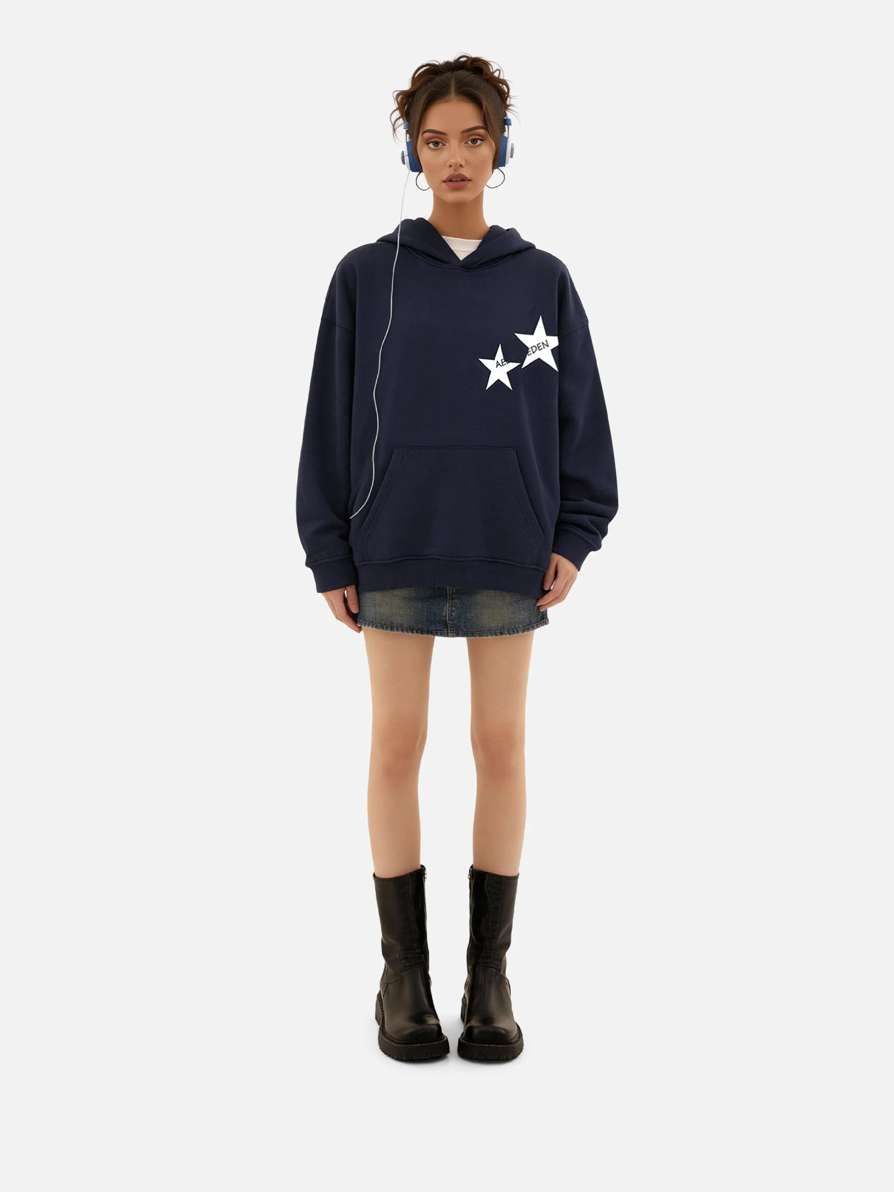 Aelfric Eden Star Color Contrast Hoodie
