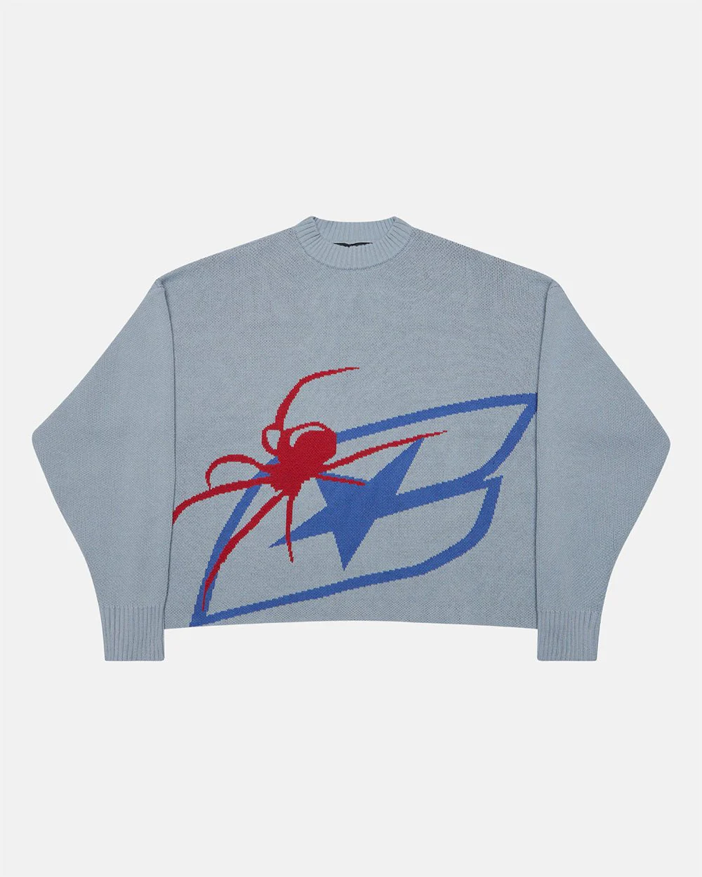SPIDER KNIT LIGHT BLUE