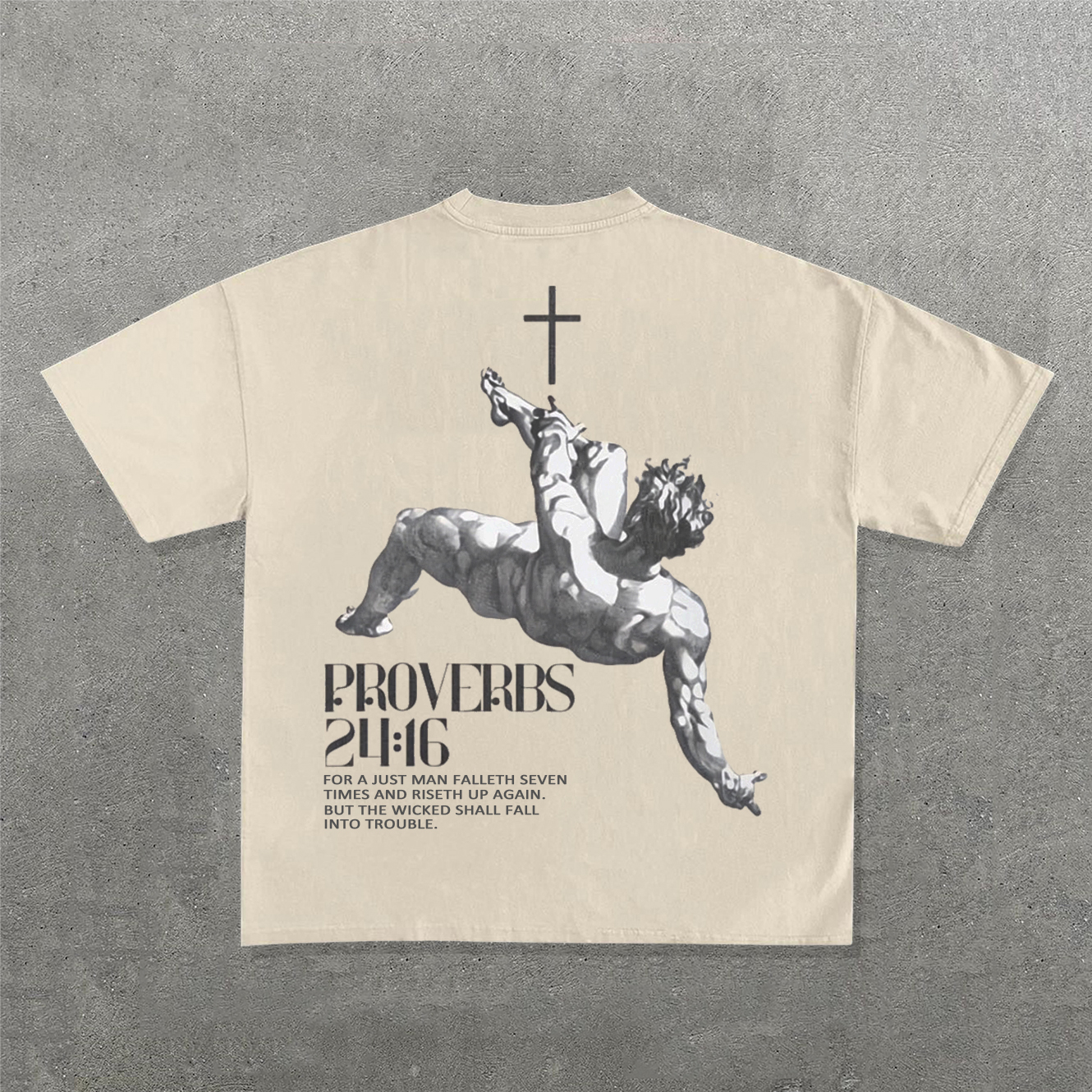 Proverbs 24:16 Print Short Sleeve T-Shirt
