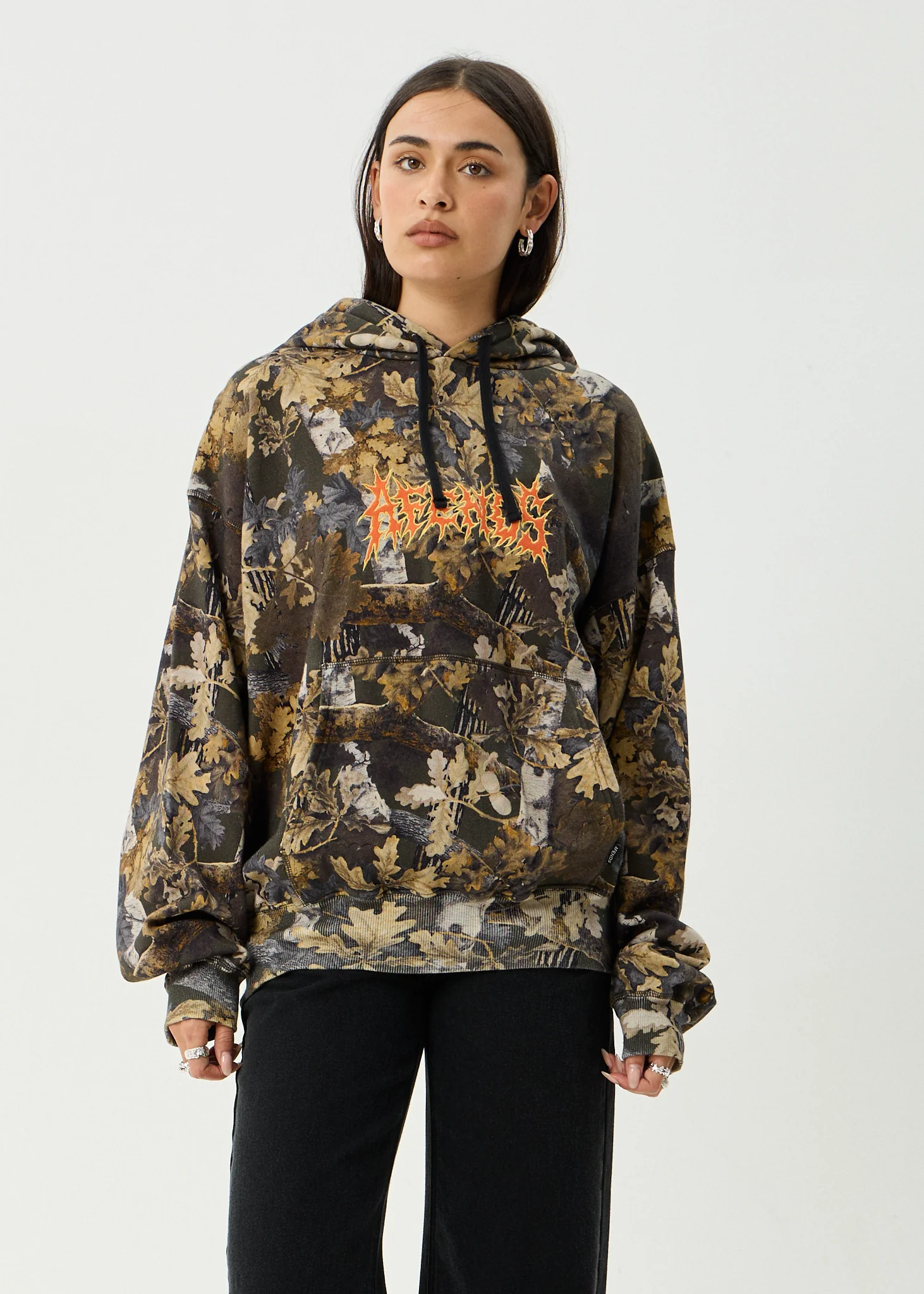 AFENDS Mens Find Me - Pull On Hood - Find Me