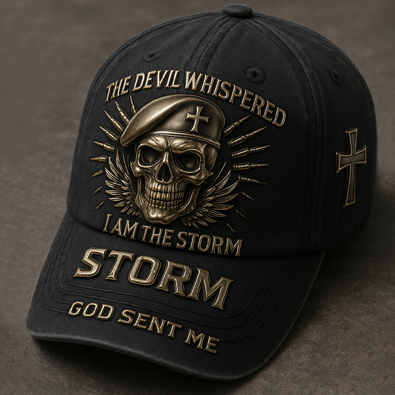 The Devil Whispered Print Hat