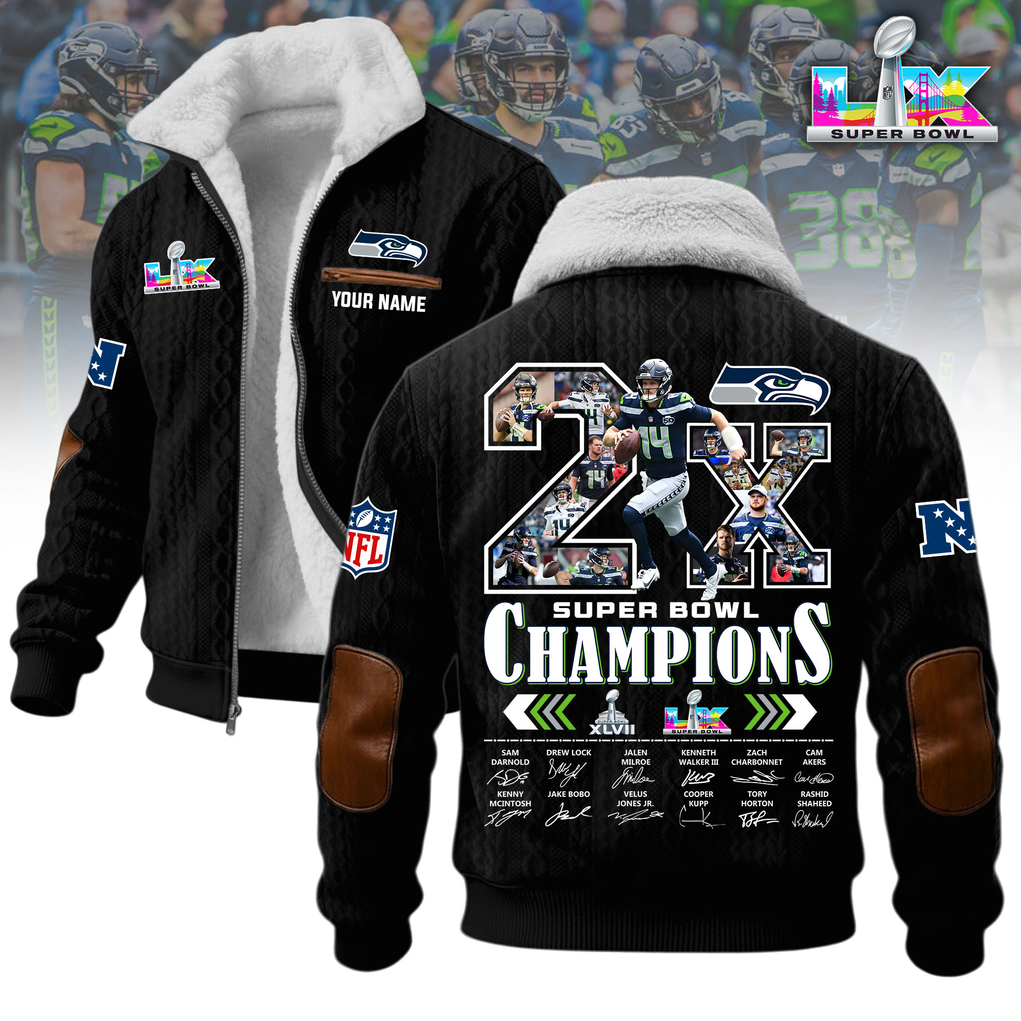 Free shipping🚚1A1LPC2SEA H963  Winter Fleece Jacket