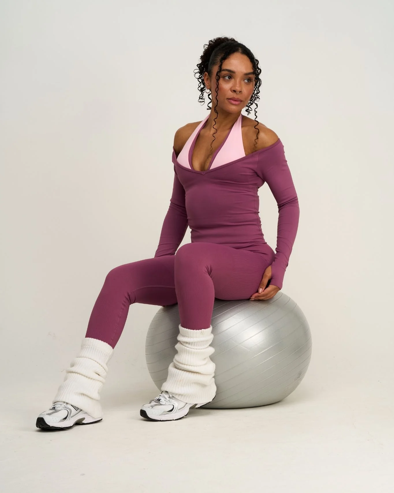 Elevate™ Sculpting Seamless V-Neck Top | Orchid Mauve