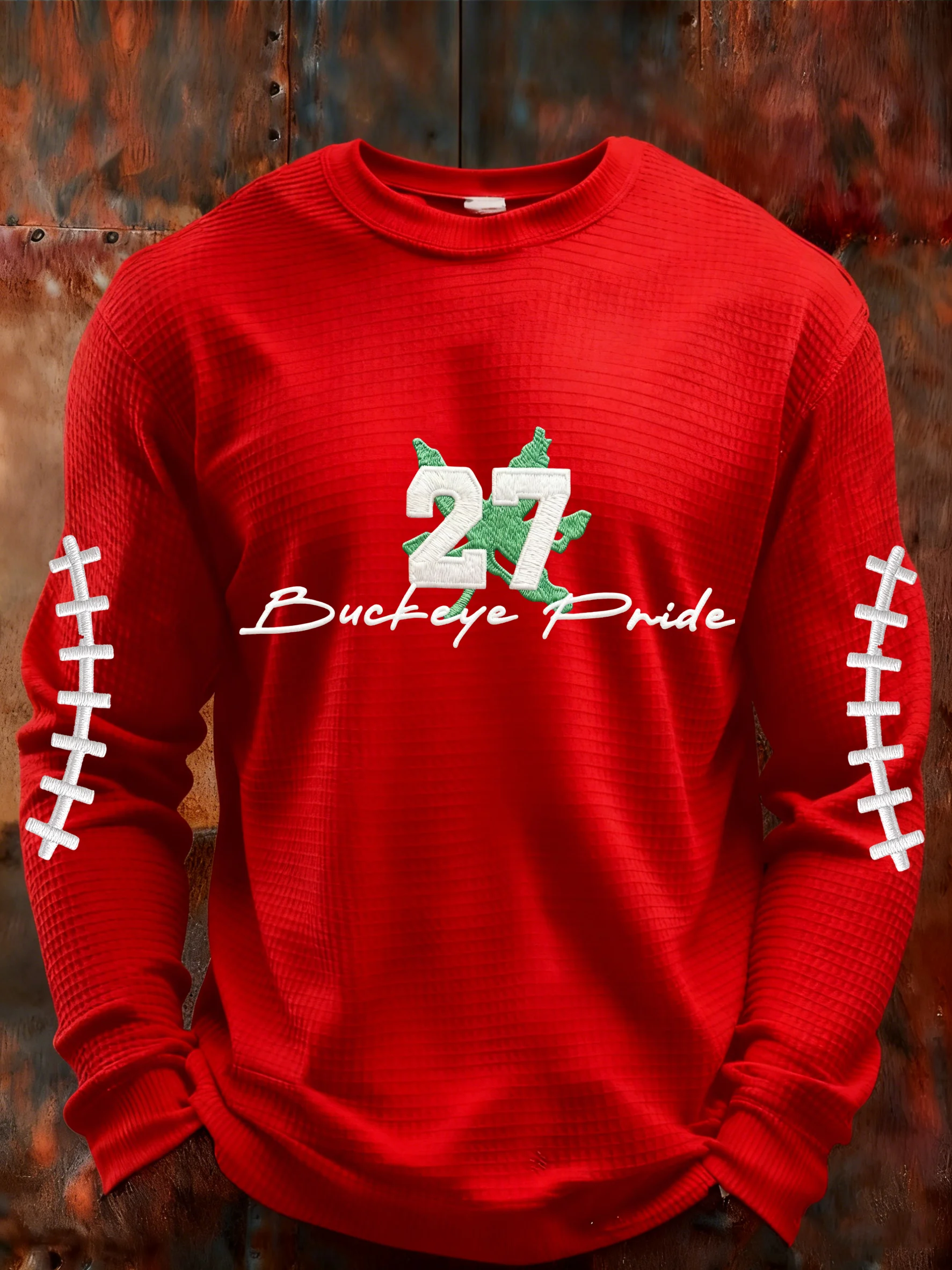 Men's Rugby Print Athletic Casual Top