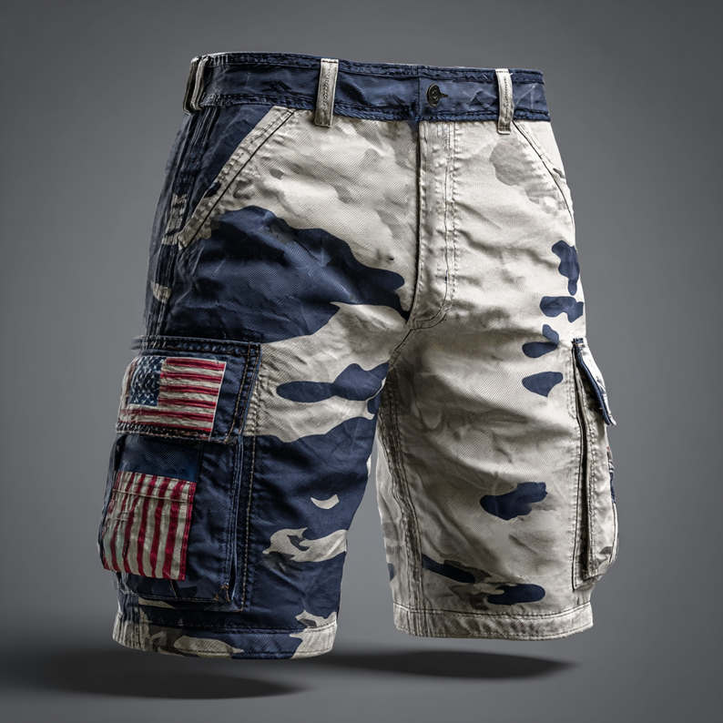 US 250th Anniversary Camouflage Print Shorts