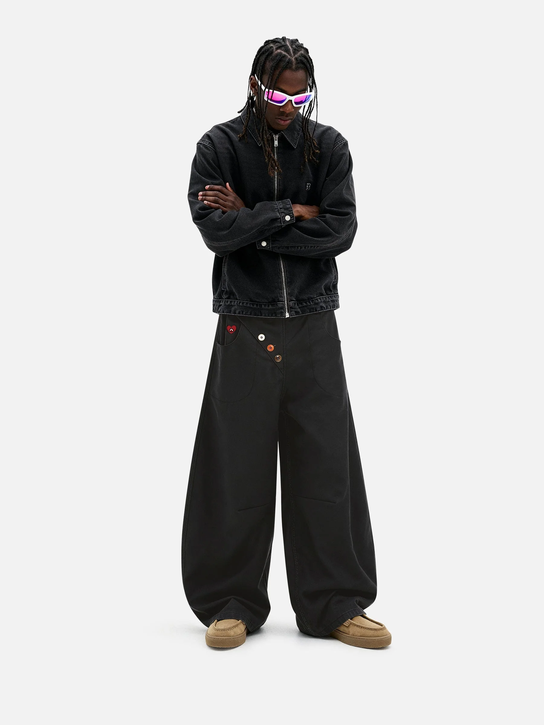 Aelfric Eden Baggy Barrel Button Pants