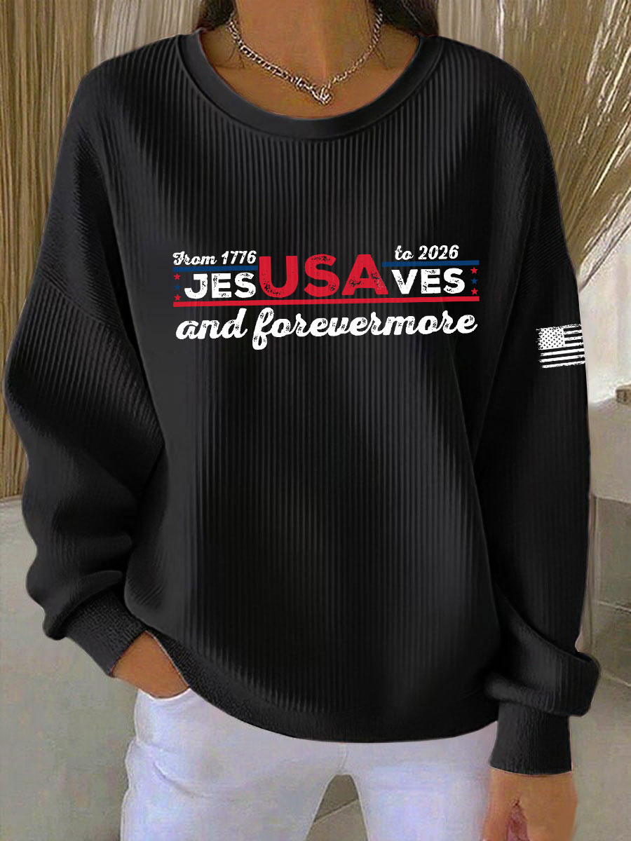 Women's 1776-2026 Printed Casual Sweatshirt