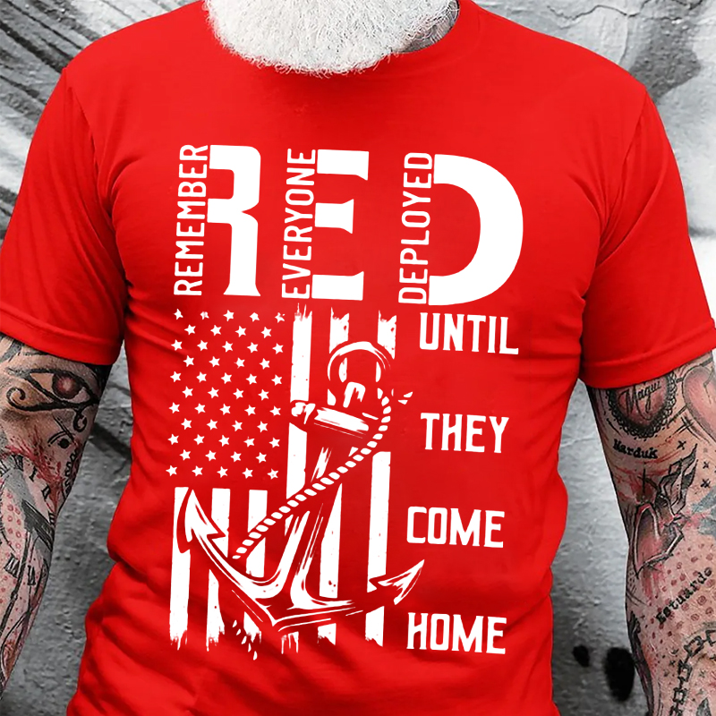 US Red Friday Printed Casual Men's T-Shirt