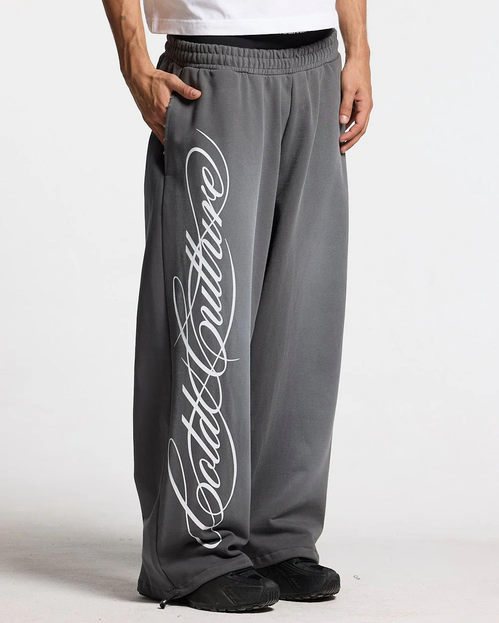 SCRIPT SWEATPANTS ANTRACITE GREY