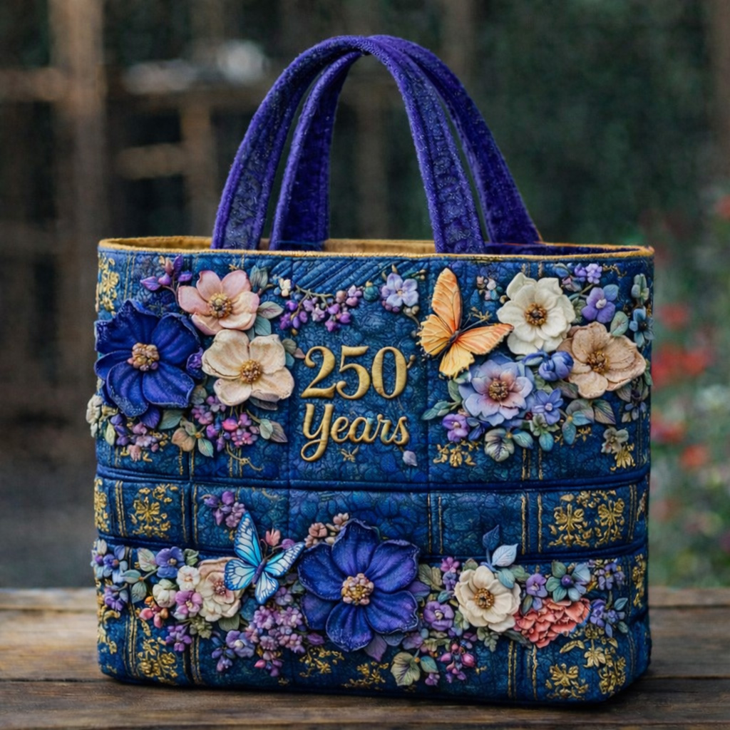 US 250th Anniversary Retro Art Casual Tote Bag